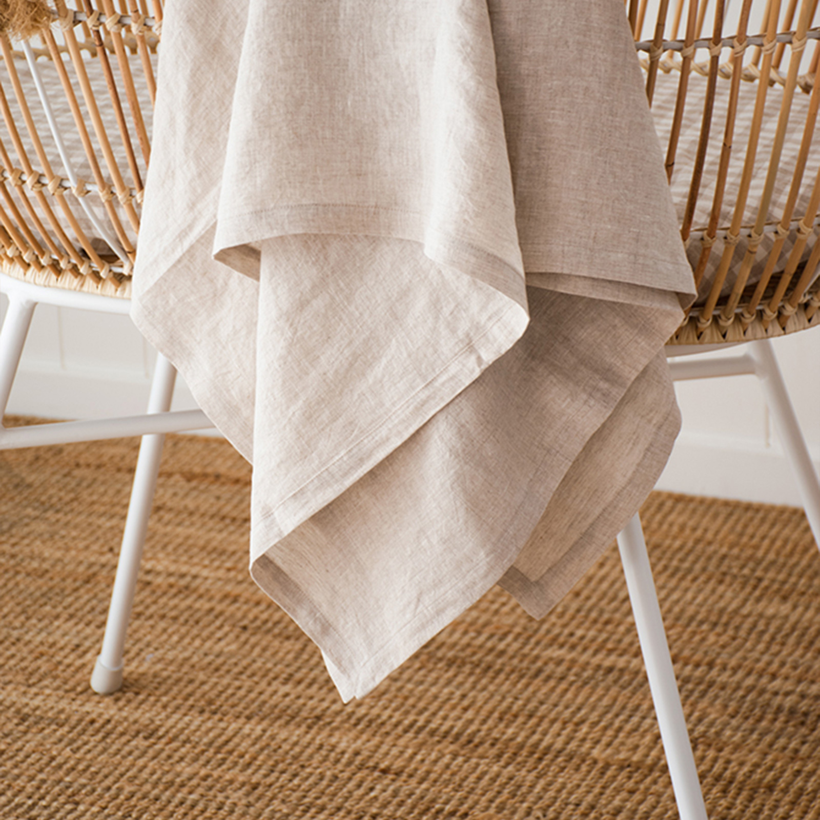 Natural French linen Swaddle