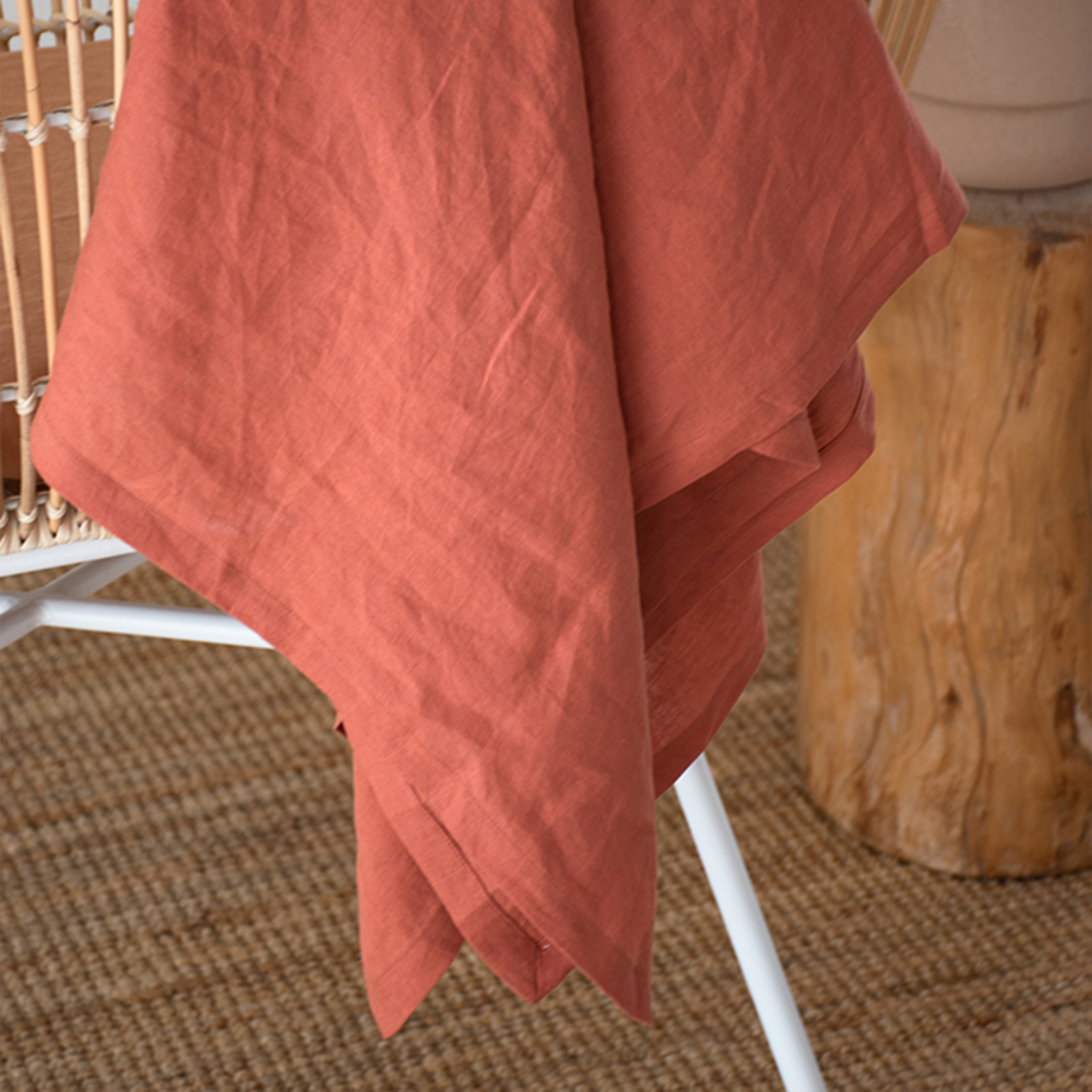 Desert Rose French linen Swaddle