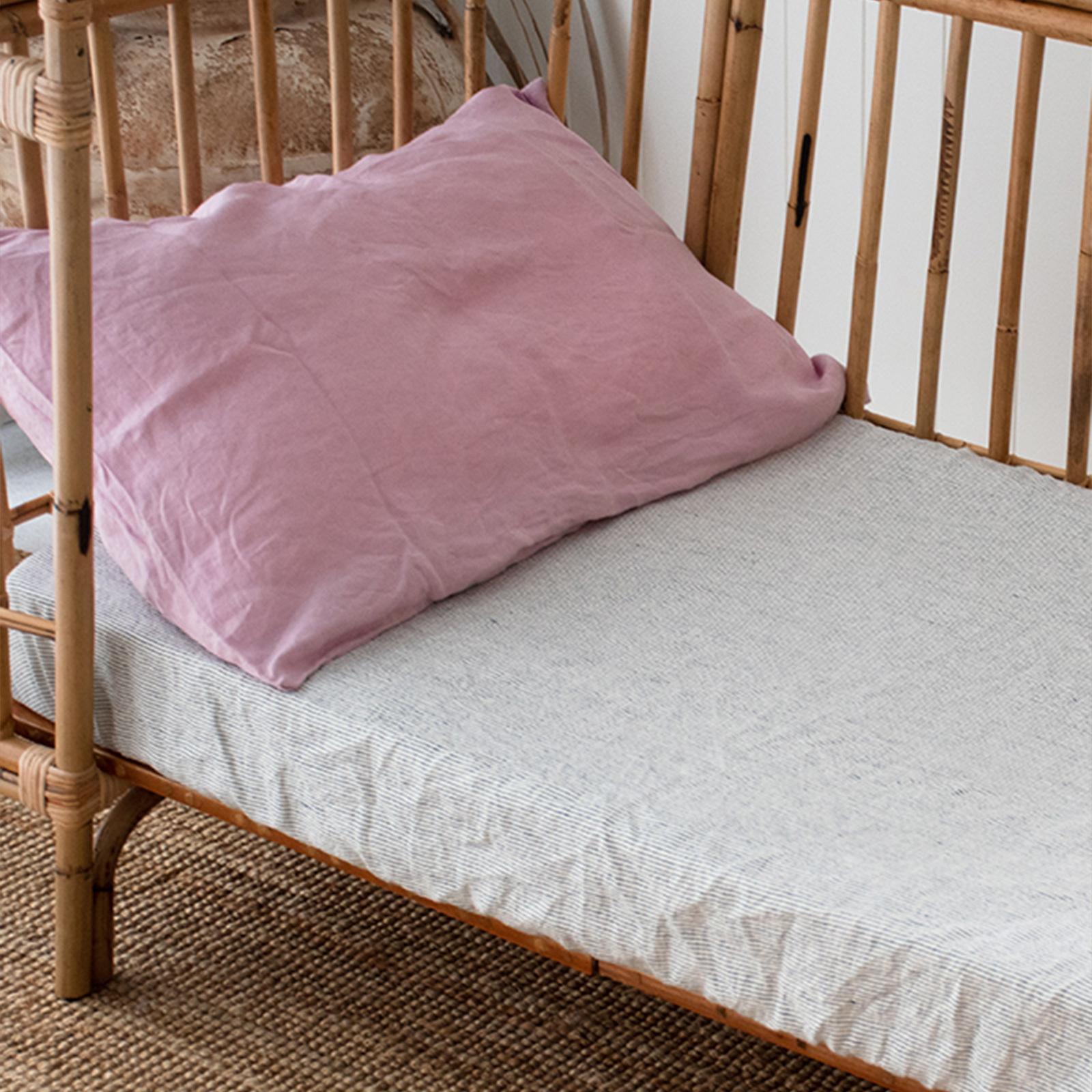 Kids Pure Linen Bedding Cot Sheets