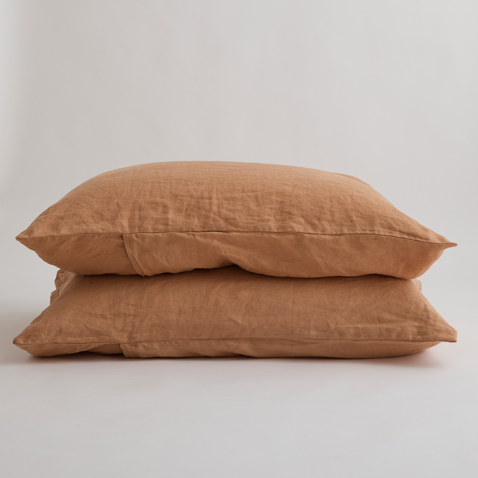 100% Pure Linen Sandalwood Standard Pillowcase Set (2)