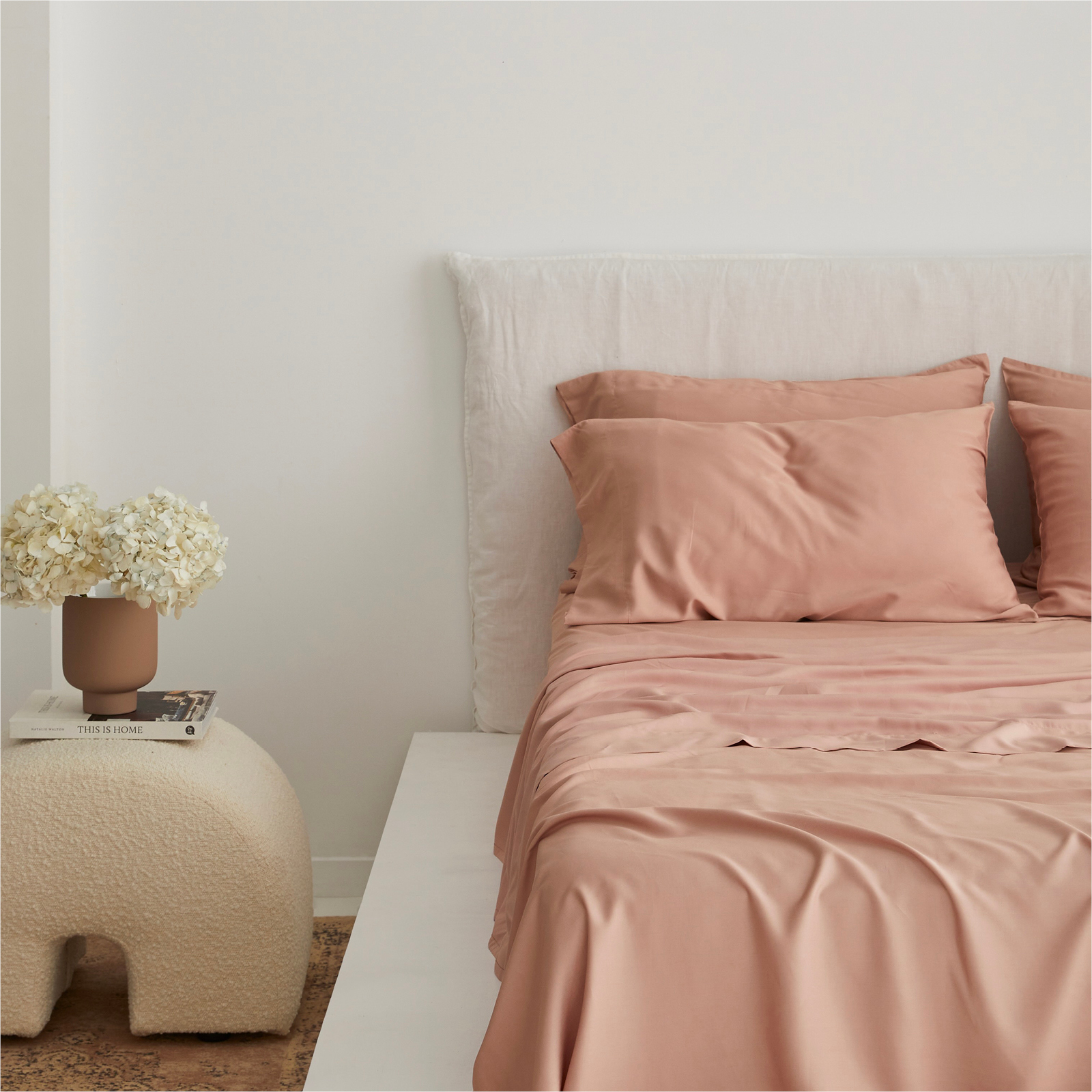 Bamboo Flat Sheet in Clay