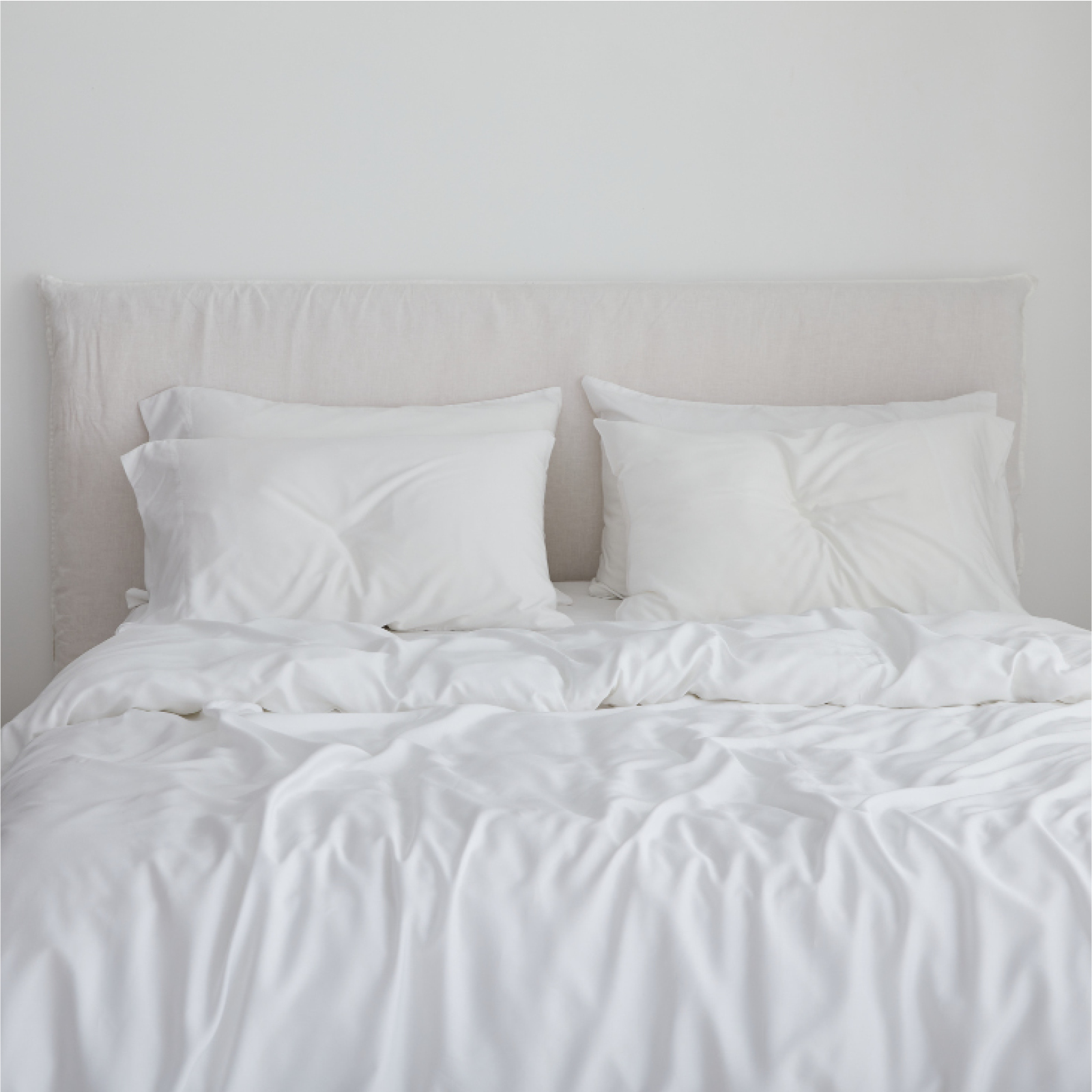 Bamboo Duvet Cover in White
