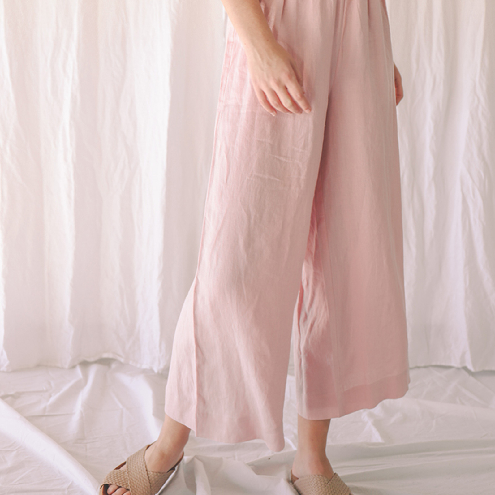 Lounge Pant in Wildflower Pink