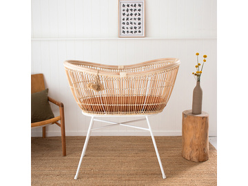 Ochre French linen Bassinet Sheet