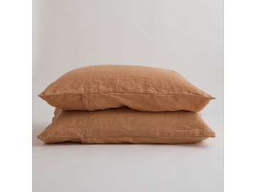 100% pure linen Sandalwood standard pillowcase (1)