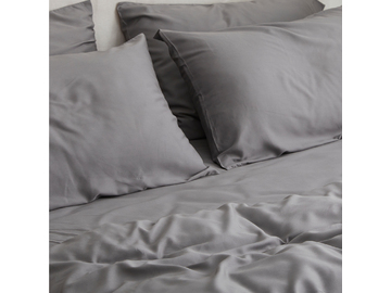 Bamboo Fitted Sheet in Grey