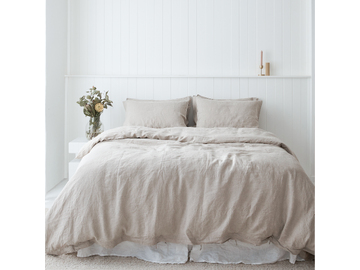 100% pure French linen Duvet Cover in Natural