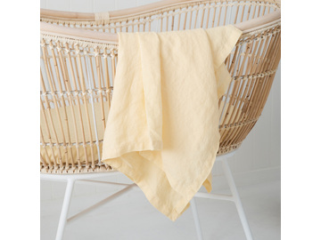 Daisy French linen Swaddle