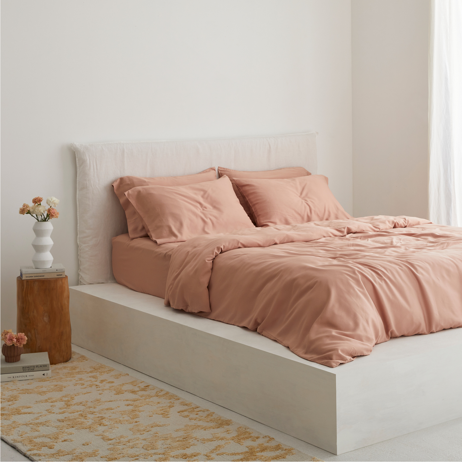 Bamboo Duvet Cover in Clay