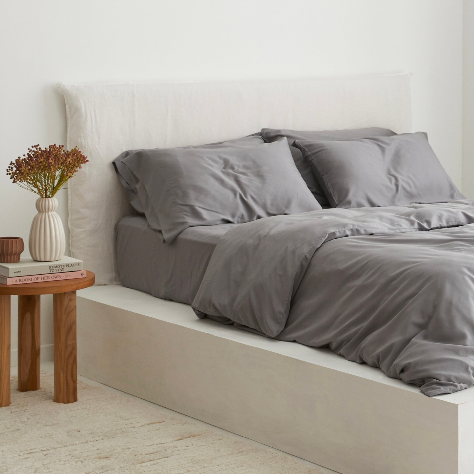 Bamboo Duvet Cover in Grey