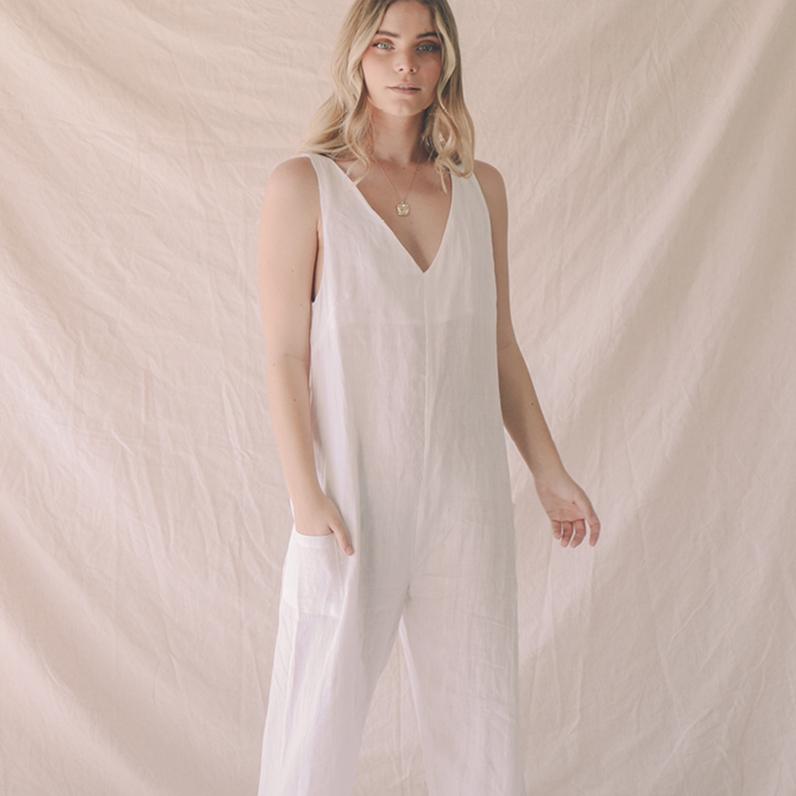 Scout Jumpsuit in White