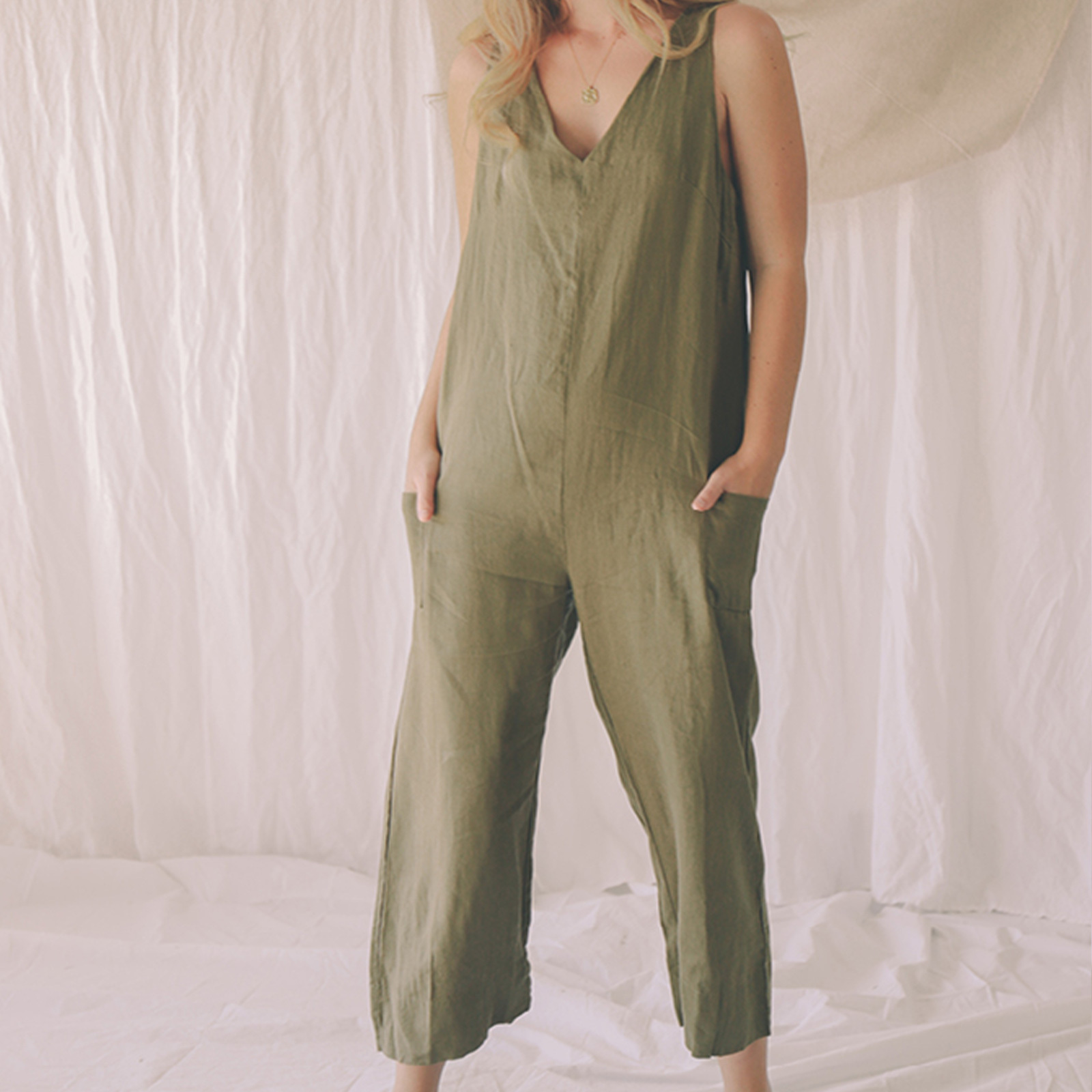 Scout Jumpsuit in Olive