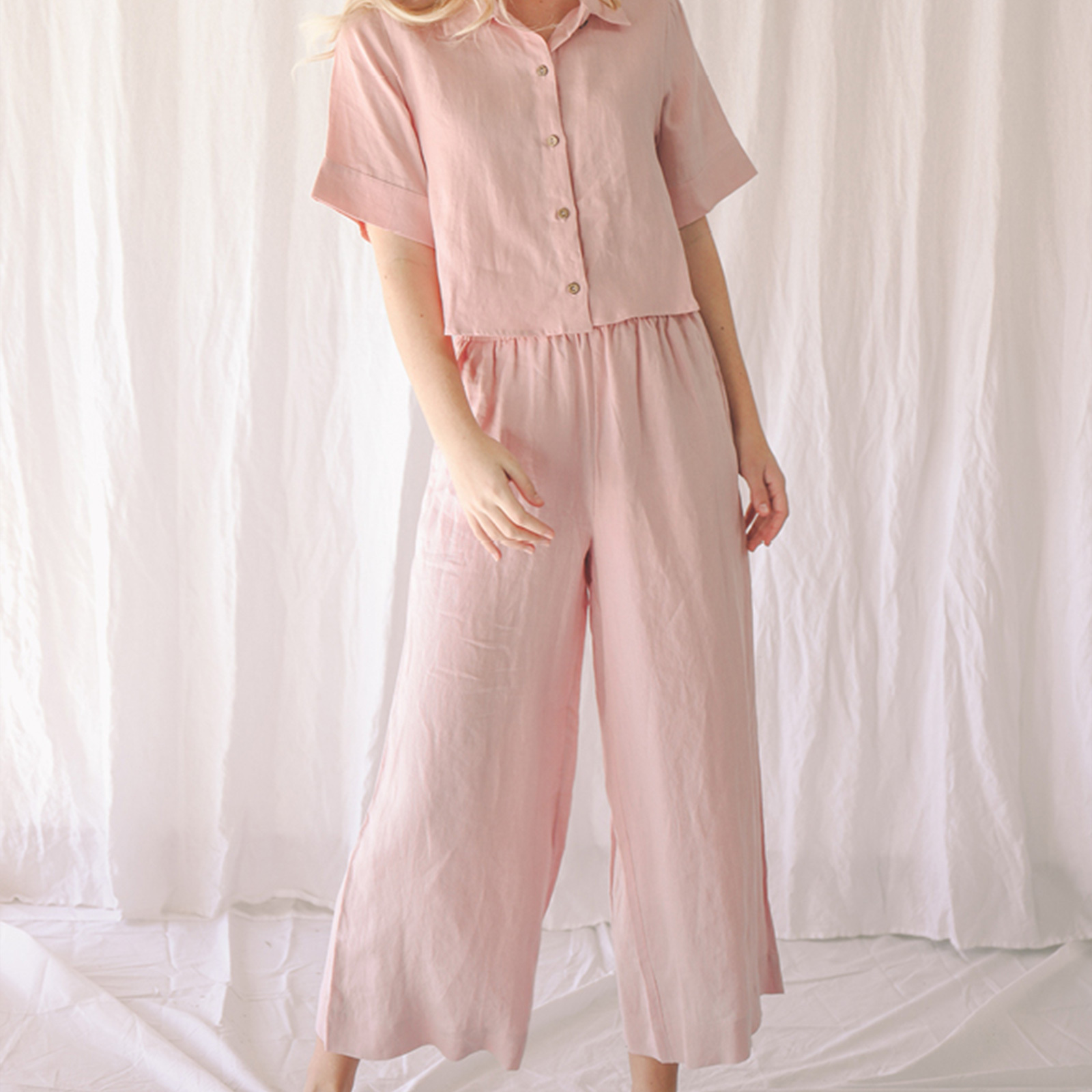 Lounge Pant in Wildflower Pink