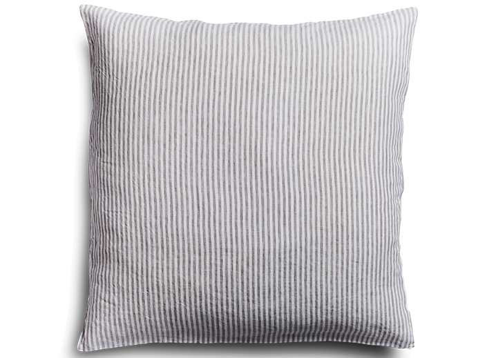 Soft Grey Stripe Euro Pillow Case
