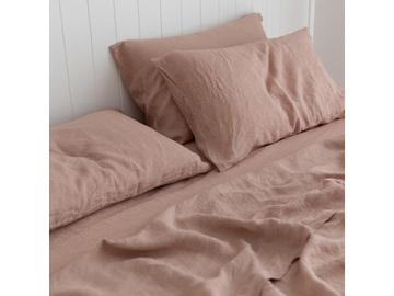 KING SIZE 100% pure linen Clay pillowcase (1)