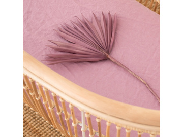 Lilac French linen Bassinet Sheet
