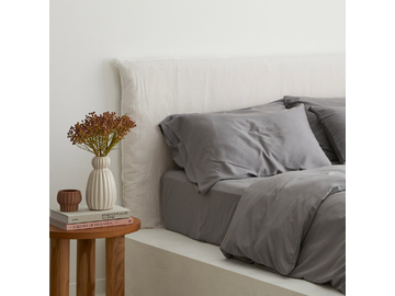 Bamboo Fitted Sheet in Grey
