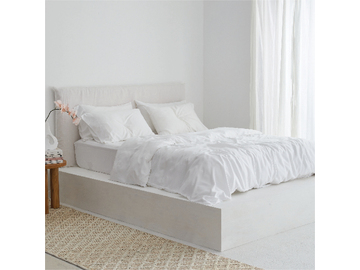 Bamboo Duvet Cover in White