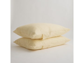 100% Pure Linen Daisy Standard Pillowcase Set (2)