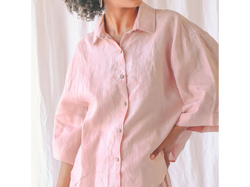 Ruby Shirt in Wildflower Pink